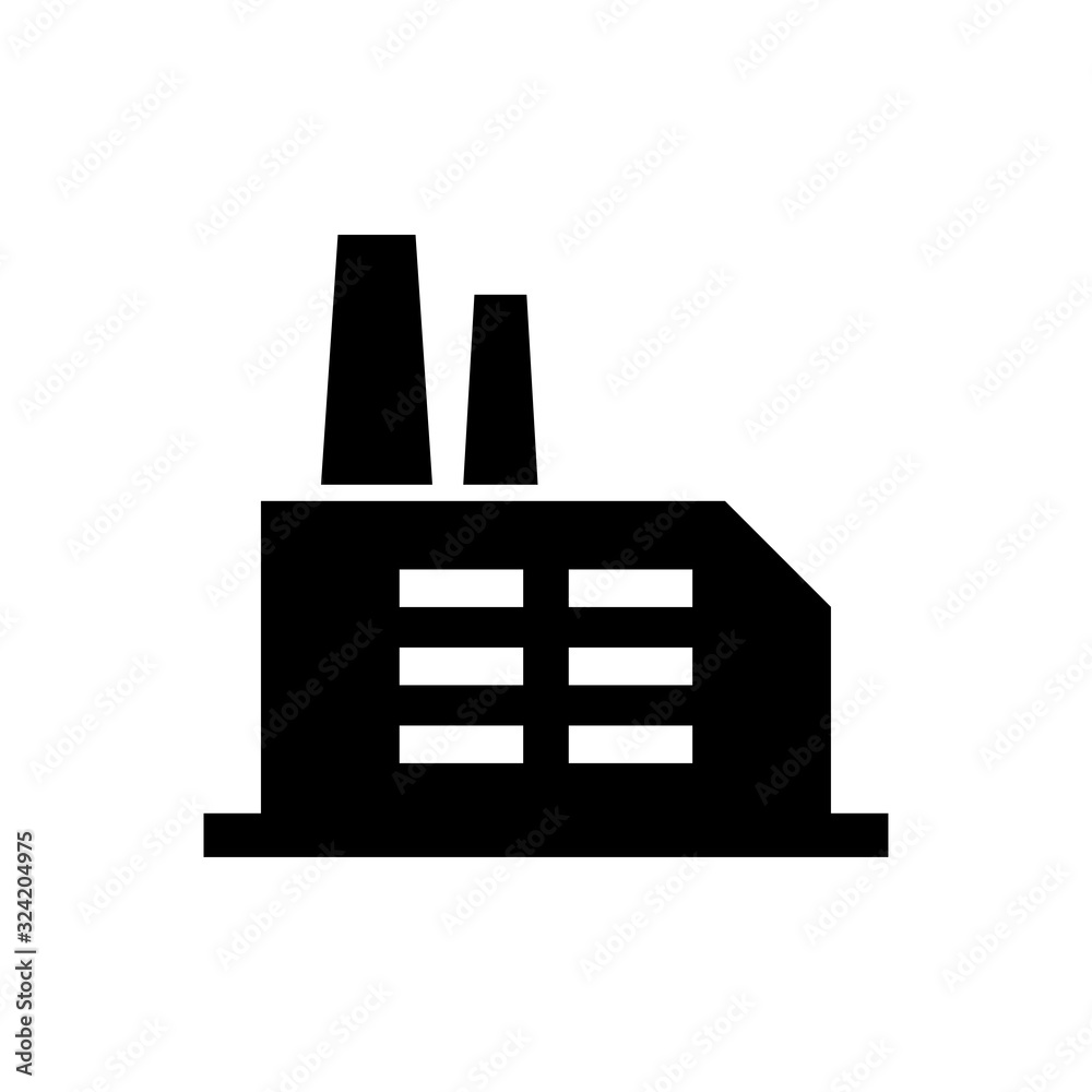 factory - building icon vector design template factory - building icon vector design template