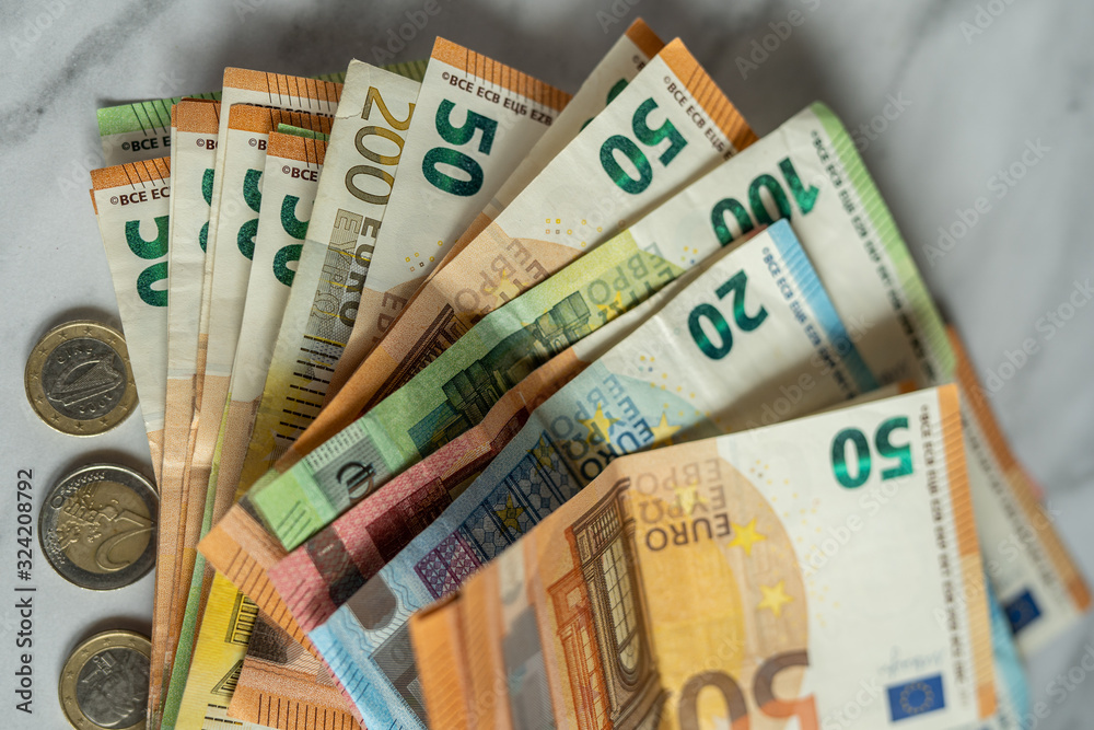 colorfull european cash Euro currency money payment colorfull european cash Euro currency money payment