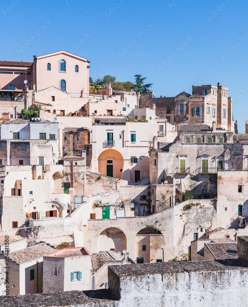 Skyline view of the Sassi of Matera