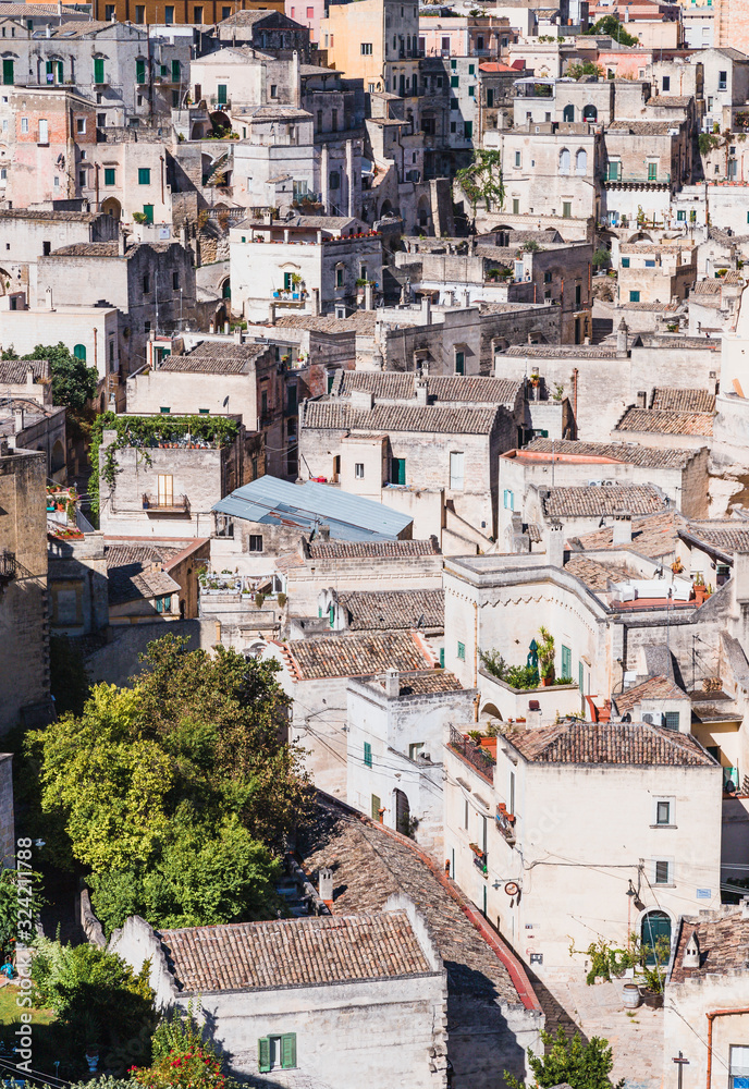 Skyline view of the Sassi of Matera