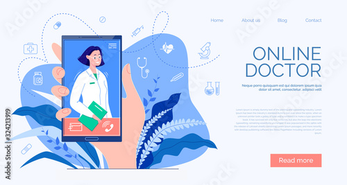 Online Medical Advice Concept