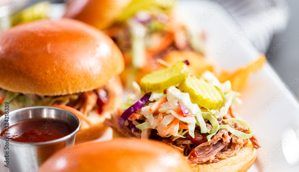 BBQ pulled pork sandwich BBQ pulled pork sandwich