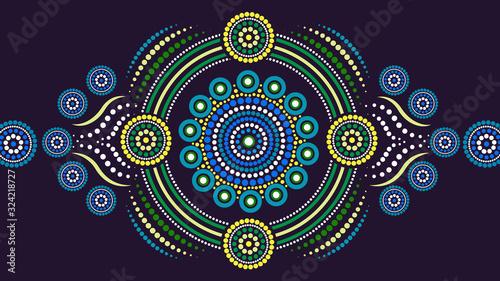 Dot art background - Vector Illustration