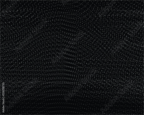 Abstract background with optical illusion wave. Black and white horizontal lines with wavy distortion effect for prints, web pages, template, posters, monochrome backgrounds and pattern