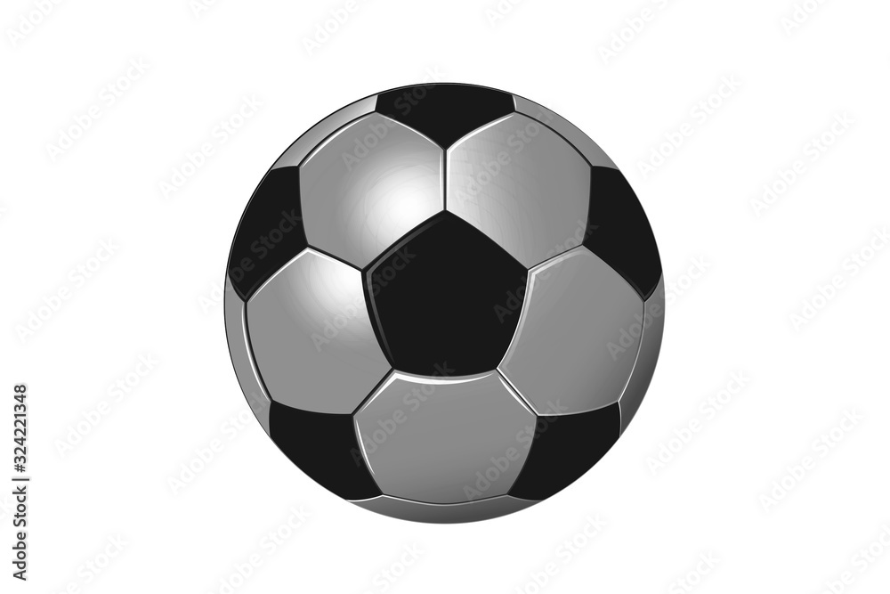 Fototapeta premium soccer ball isolated on white background