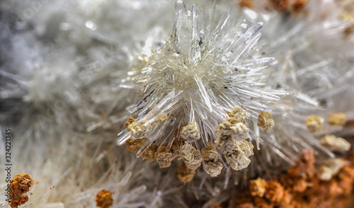 Aragonite,raw natural mineral beautiful background