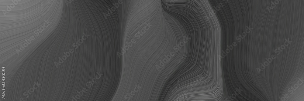 modern designed horizontal header with dark slate gray, old lavender and very dark green colors. dynamic curved lines with fluid flowing waves and curves