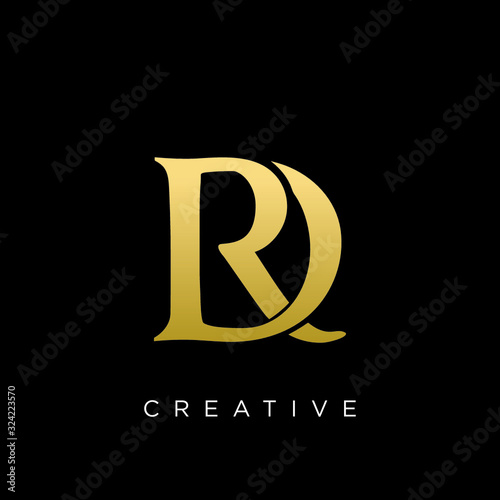 rd or dr logo design vector icon photo