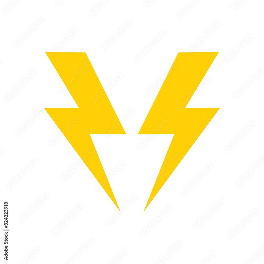 Creative Pair of Lightning Electric ThunderBolt Danger Vector Logo Icon Template for Electricity, Power, Plant, And Energy Bussiness Industry Company Creative Pair of Lightning Electric ThunderBolt Danger Vector Logo Icon Template for Electricity, Power, Plant, And Energy Bussiness Industry Company