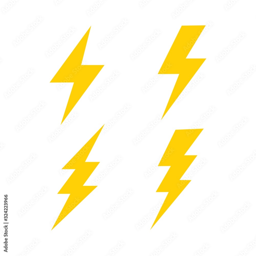 Creative Pair of Lightning Electric ThunderBolt Danger Vector Logo Icon Template for Electricity, Power, Plant, And Energy Bussiness Industry Company Creative Pair of Lightning Electric ThunderBolt Danger Vector Logo Icon Template for Electricity, Power, Plant, And Energy Bussiness Industry Company