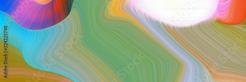 dynamic horizontal header with dark sea green, light steel blue and light sea green colors. dynamic curved lines with fluid flowing waves and curves