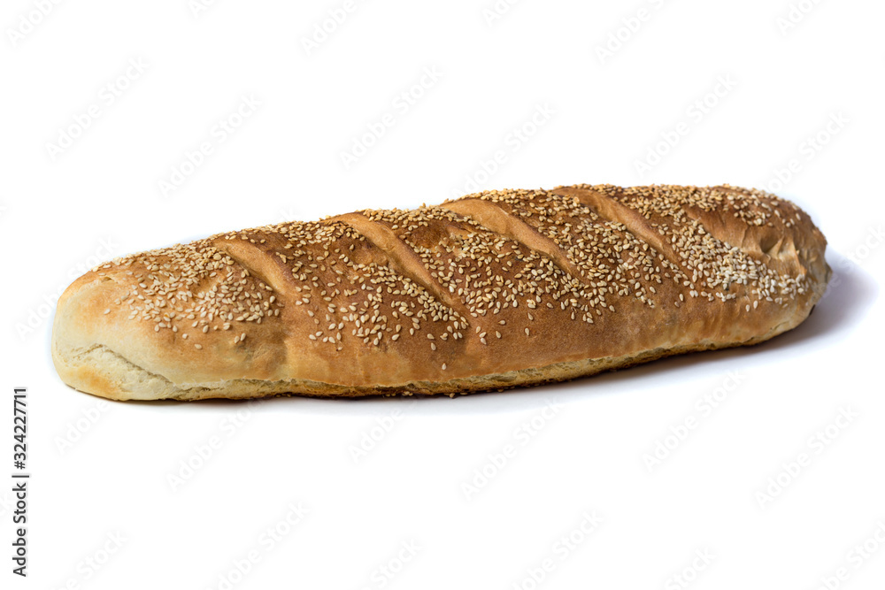 white bread with sesame seeds