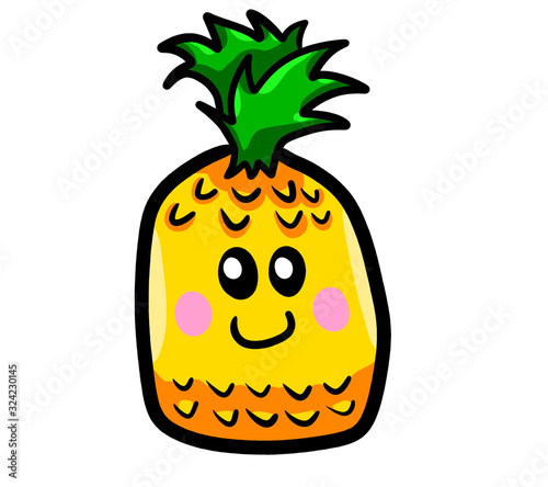 Cartoon Stylized Pineapple