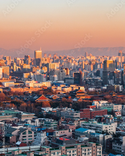 Photography 인왕산에서 바라본 서울 도심 낮 풍경과 밤 (야경) 뷰 Seoul Day and Night Skyline from Inwangsan Mounta