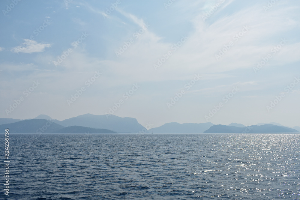 mountains on the Aegean coast. Turkey mountains on the Aegean coast. Turkey