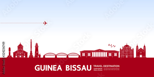 Guinea-Bissau travel destination grand vector illustration. 