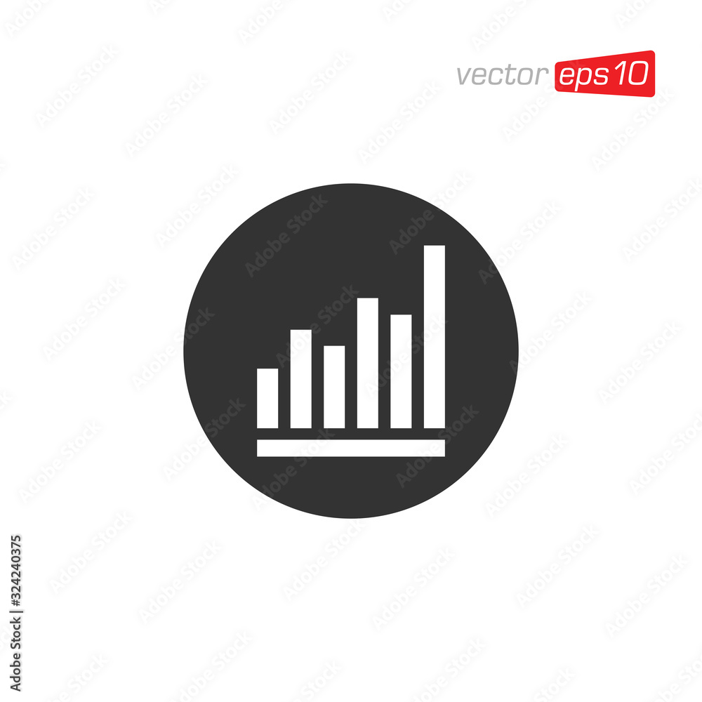 Growth Chart Icon Logo Design Vector Growth Chart Icon Logo Design Vector