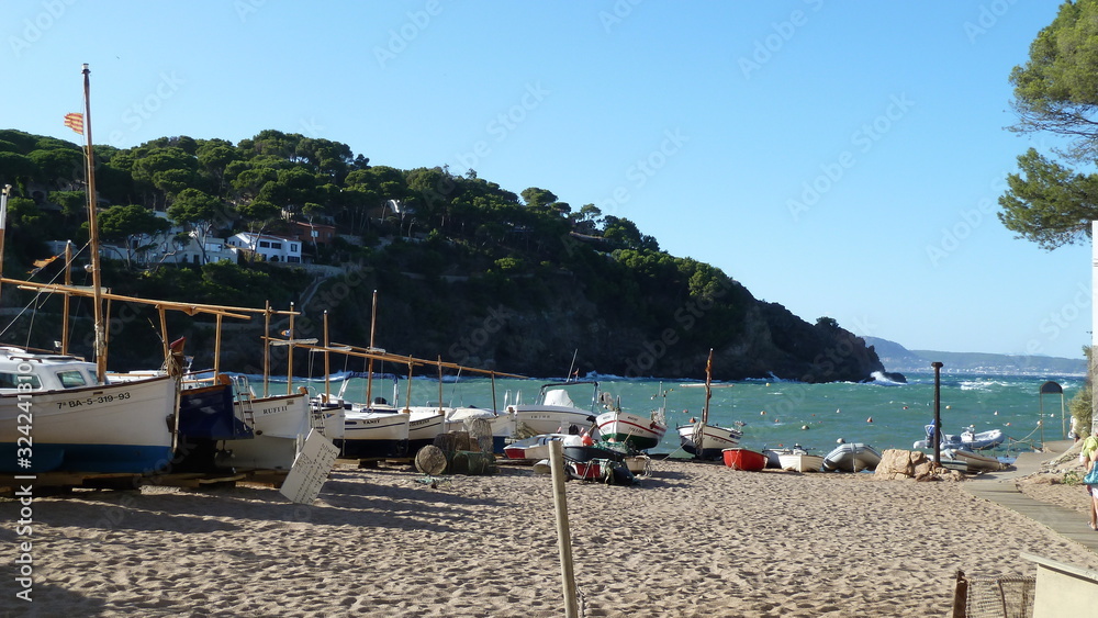 Spain Mediterranean Boats Tourism Beach