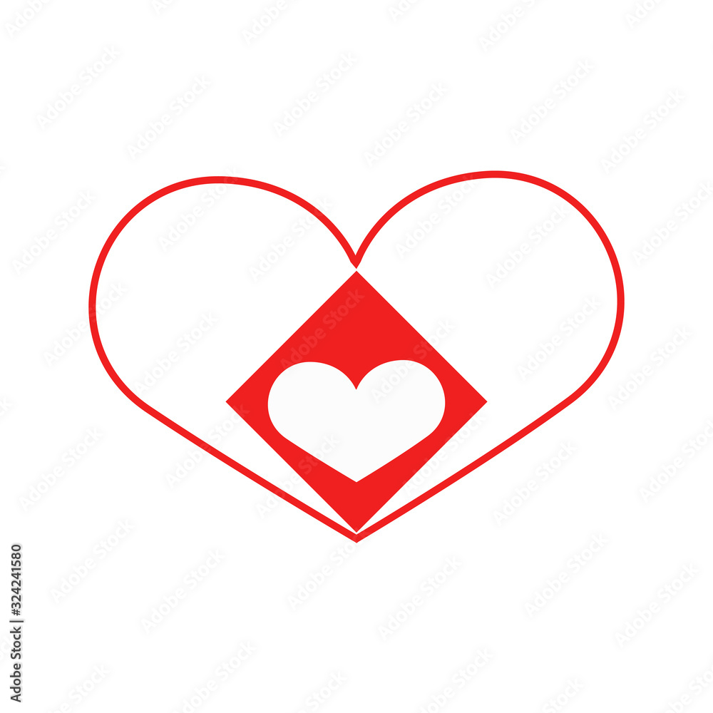 Vector heart of outline hand drawn heart icon. Illustration for your graphic design. Vector heart of outline hand drawn heart icon. Illustration for your graphic design.
