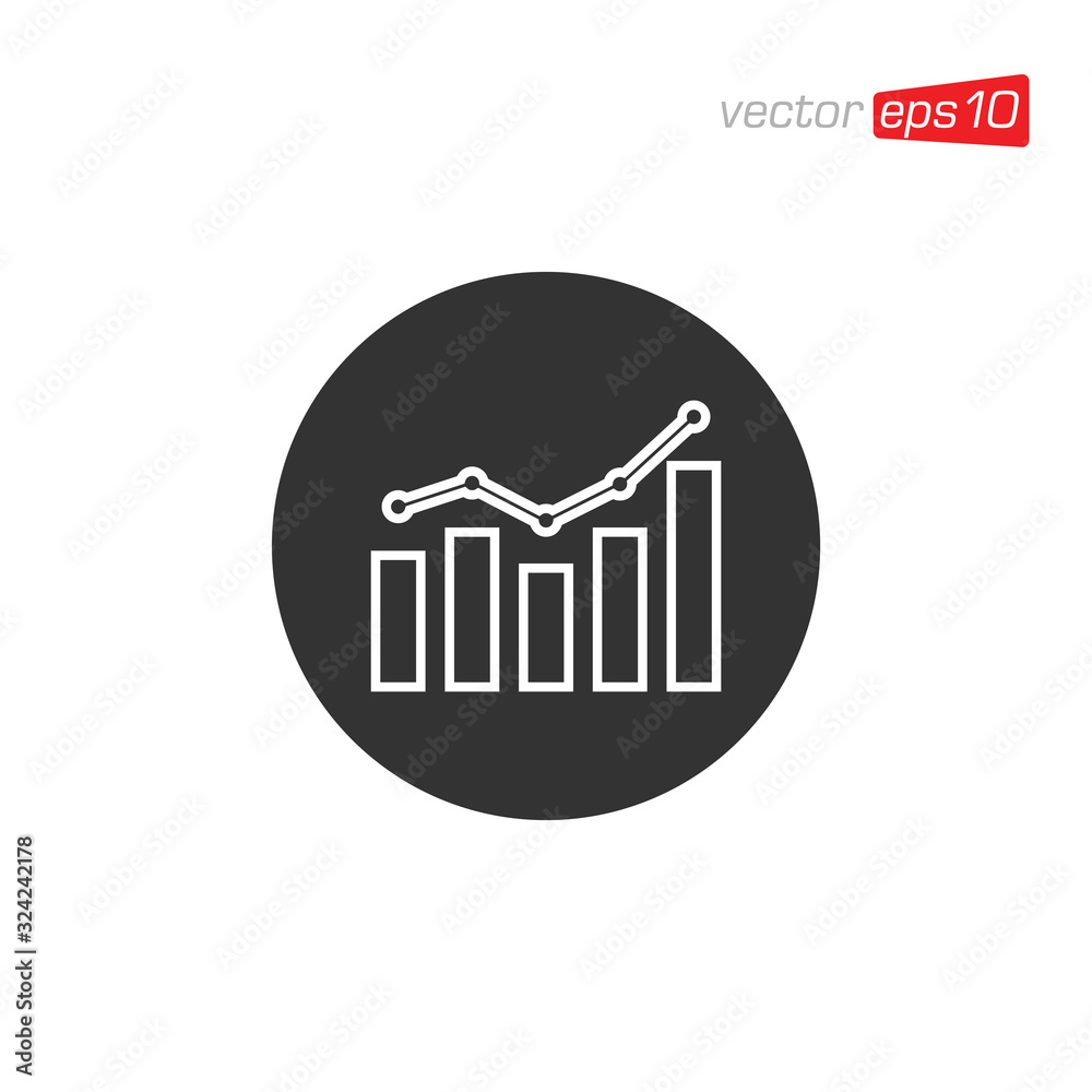 Growth Chart Icon Logo Design Vector Growth Chart Icon Logo Design Vector