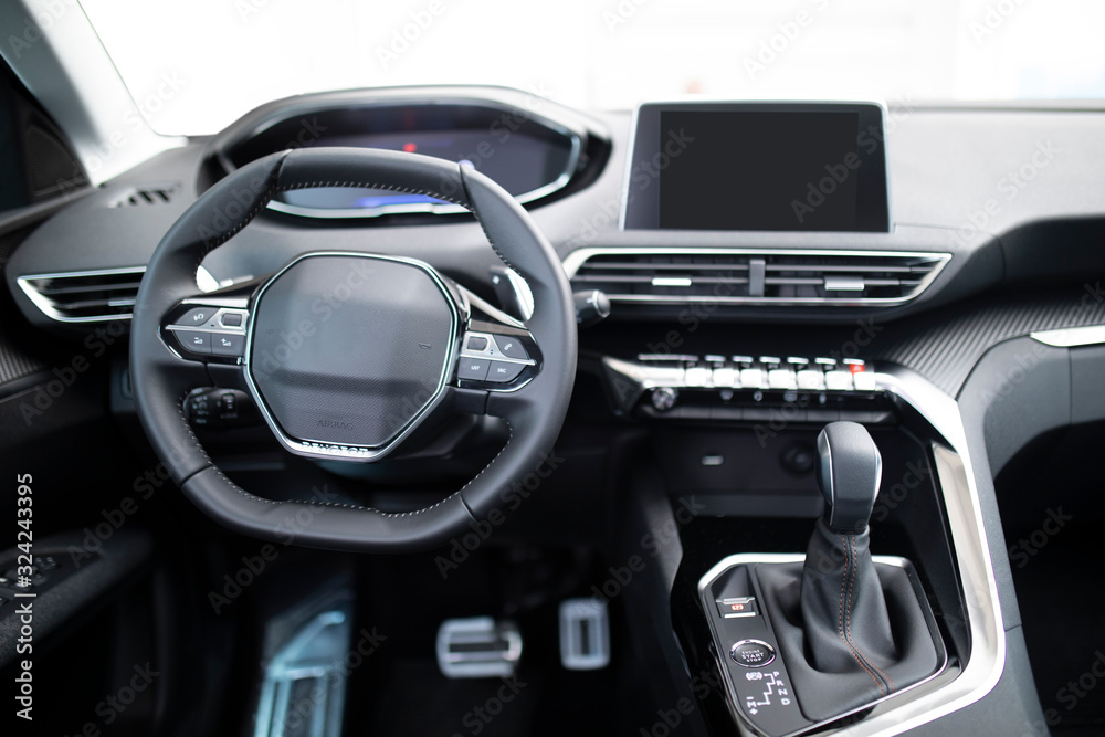 Modern car dashboard