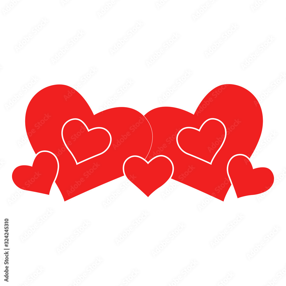 Vector heart of outline hand drawn heart icon. Illustration for your graphic design. Vector heart of outline hand drawn heart icon. Illustration for your graphic design.