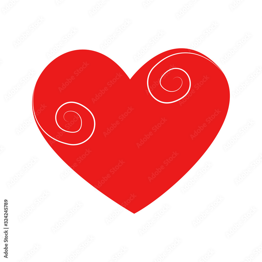 Vector heart of outline hand drawn heart icon. Illustration for your graphic design. Vector heart of outline hand drawn heart icon. Illustration for your graphic design.