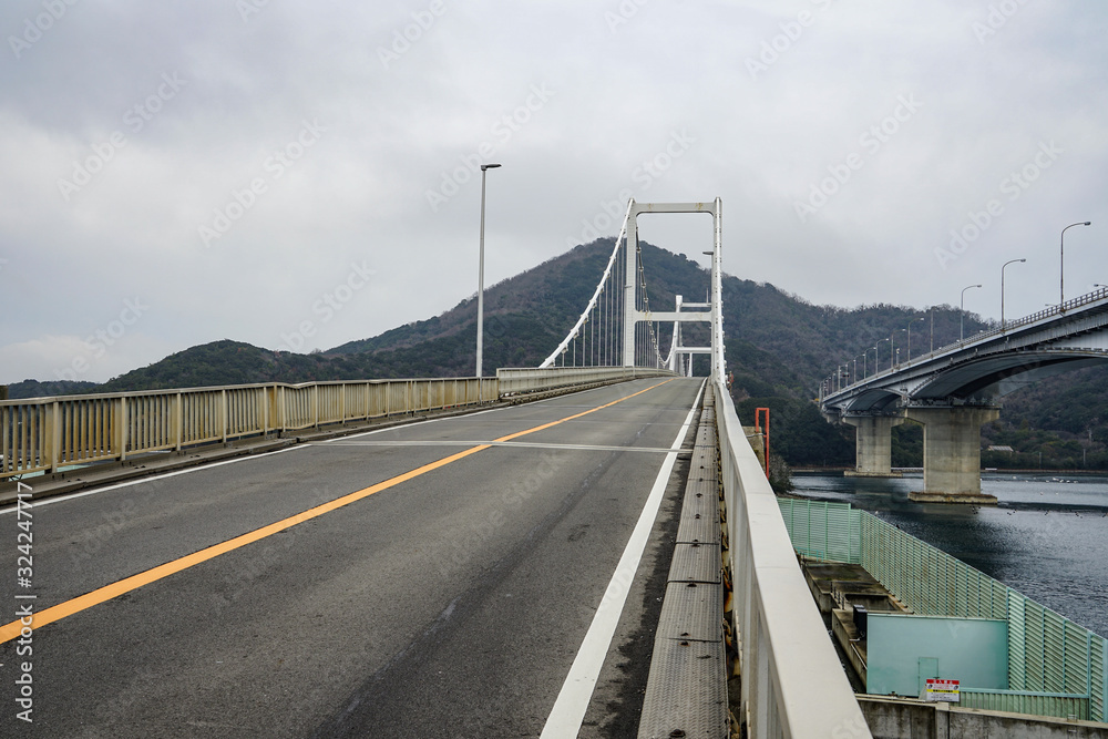 徳島県　小鳴門海峡に架かる小鳴門橋