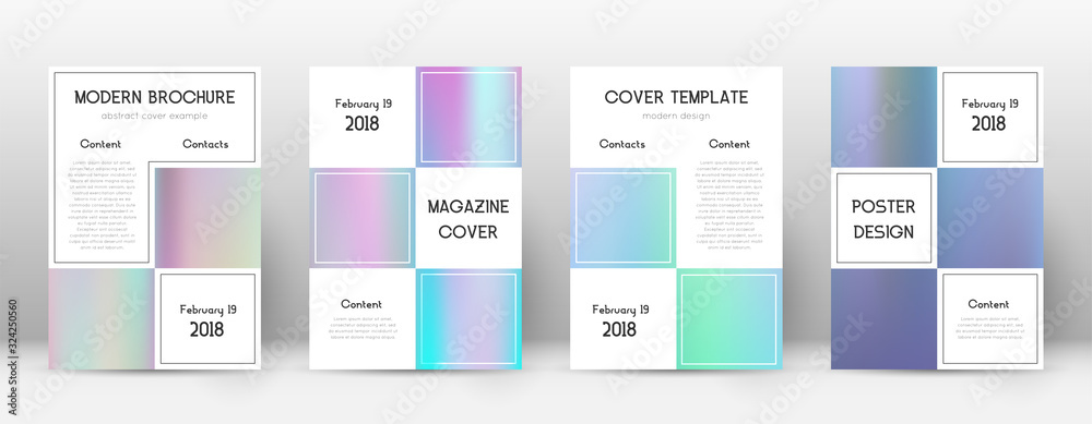 Flyer layout. Business classic template for Brochu