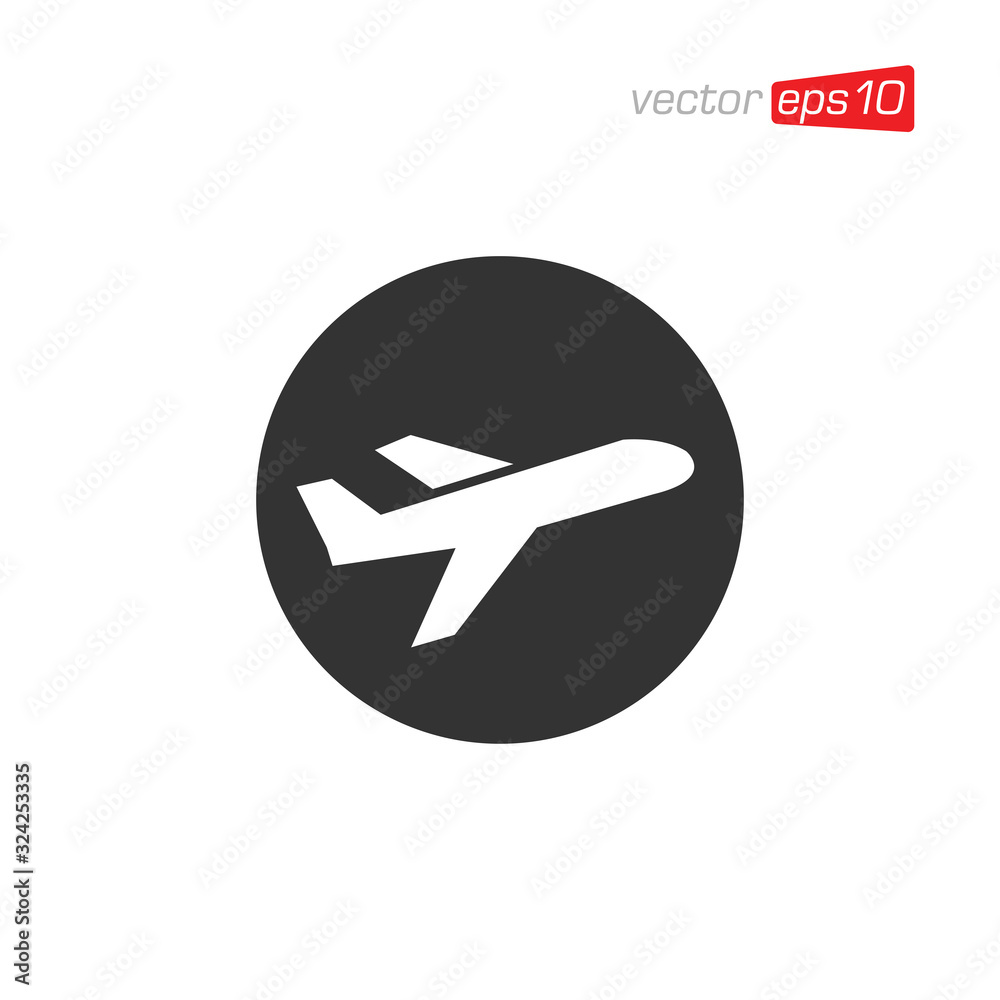 Plane Transportation Icon Logo Design Vector Plane Transportation Icon Logo Design Vector