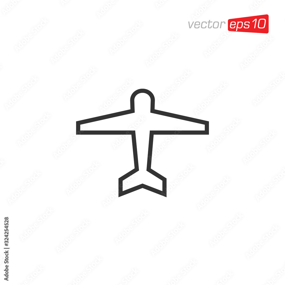 Plane Transportation Icon Logo Design Vector Plane Transportation Icon Logo Design Vector