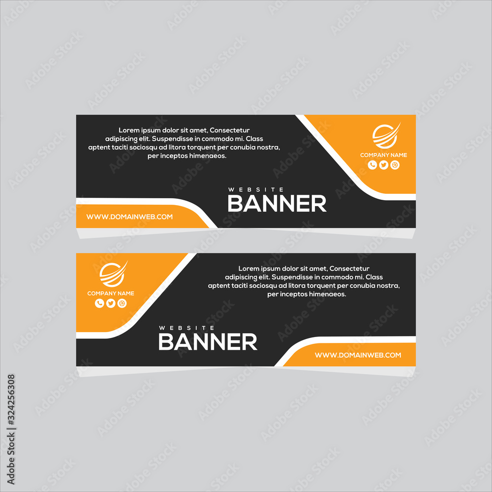 Luxury web banner design, Professional web banner design, banner design vector Luxury web banner design, Professional web banner design, banner design vector