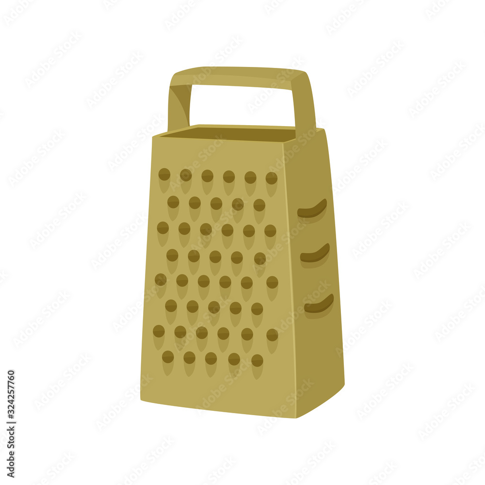 Simple grater vector illustration. Isolated on white background. Simple grater vector illustration. Isolated on white background.