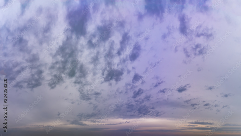 Fototapeta premium Fantastic dark thunderclouds, sky panorama