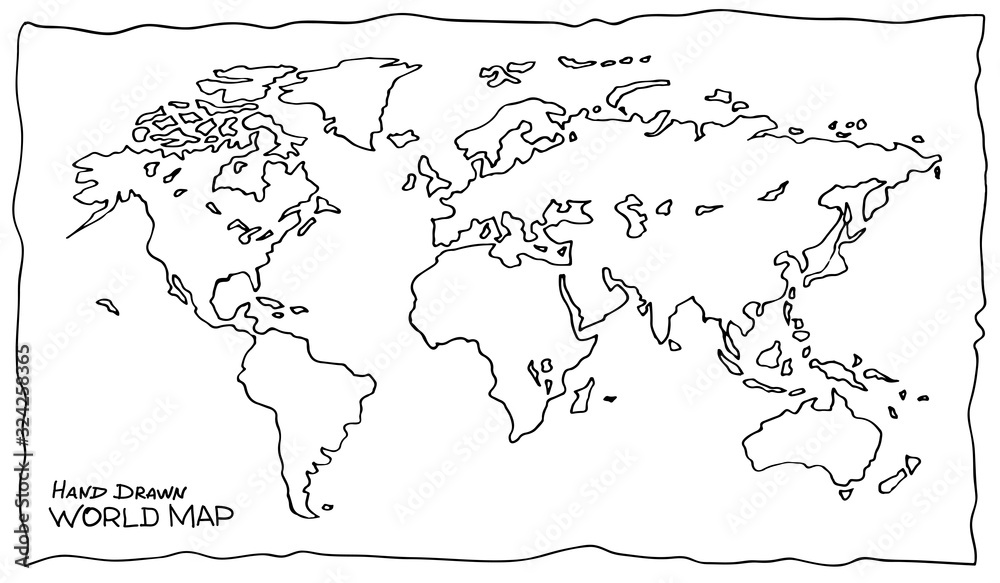 World Map Wall Decal – Ginger Monkey-saigonsouth.com.vn