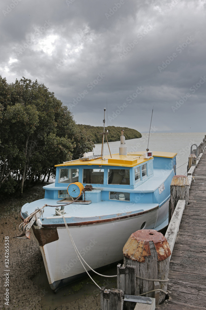 Thames Coromandel New Zealand boats harbour pier Thames Coromandel New Zealand boats harbour pier