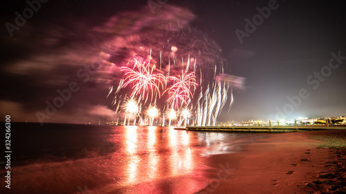 Quadro su tela Feux d'artifice Cannes