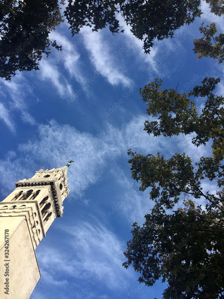 blue sky and clouds