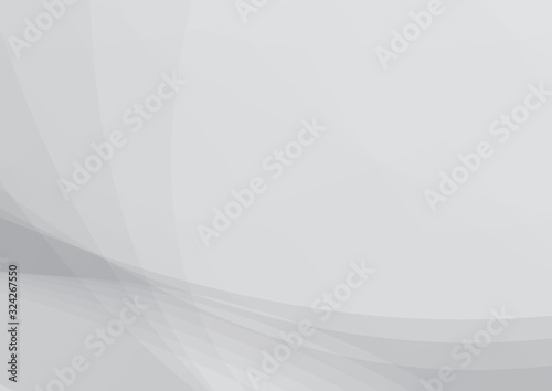 Abstract grayscale curve border background. Vector illustration.