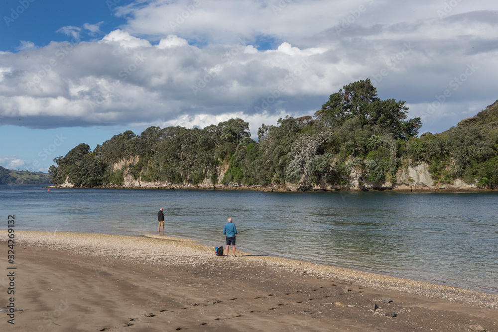 Whitianga coast New Zealand. Beach Coromendel