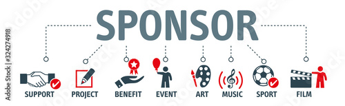 Sponsorship vector illustration concept