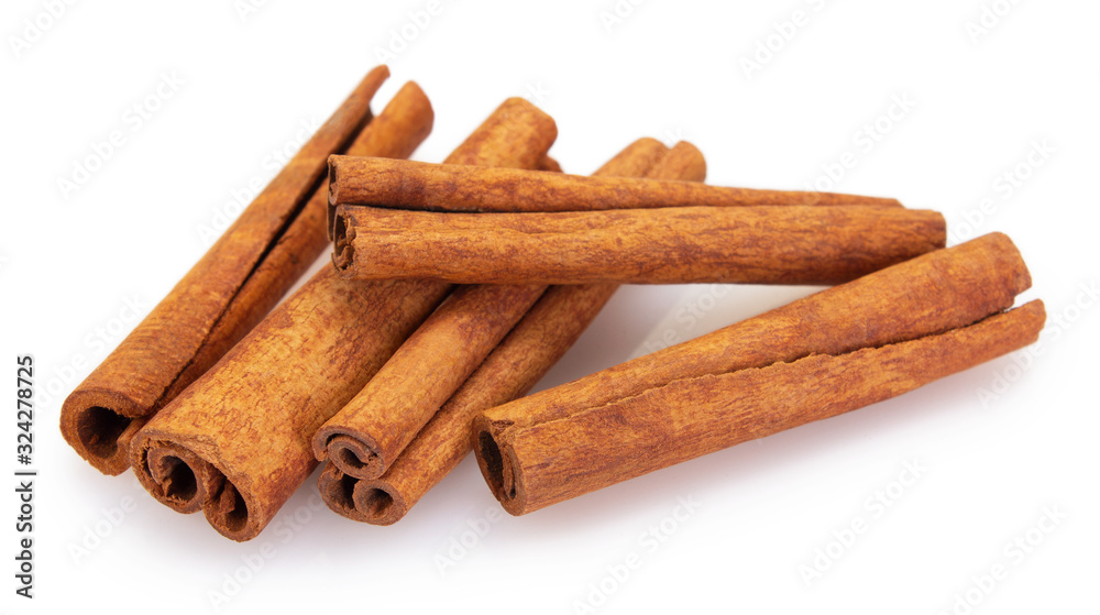 Cinnamon isolated on white background Cinnamon isolated on white background