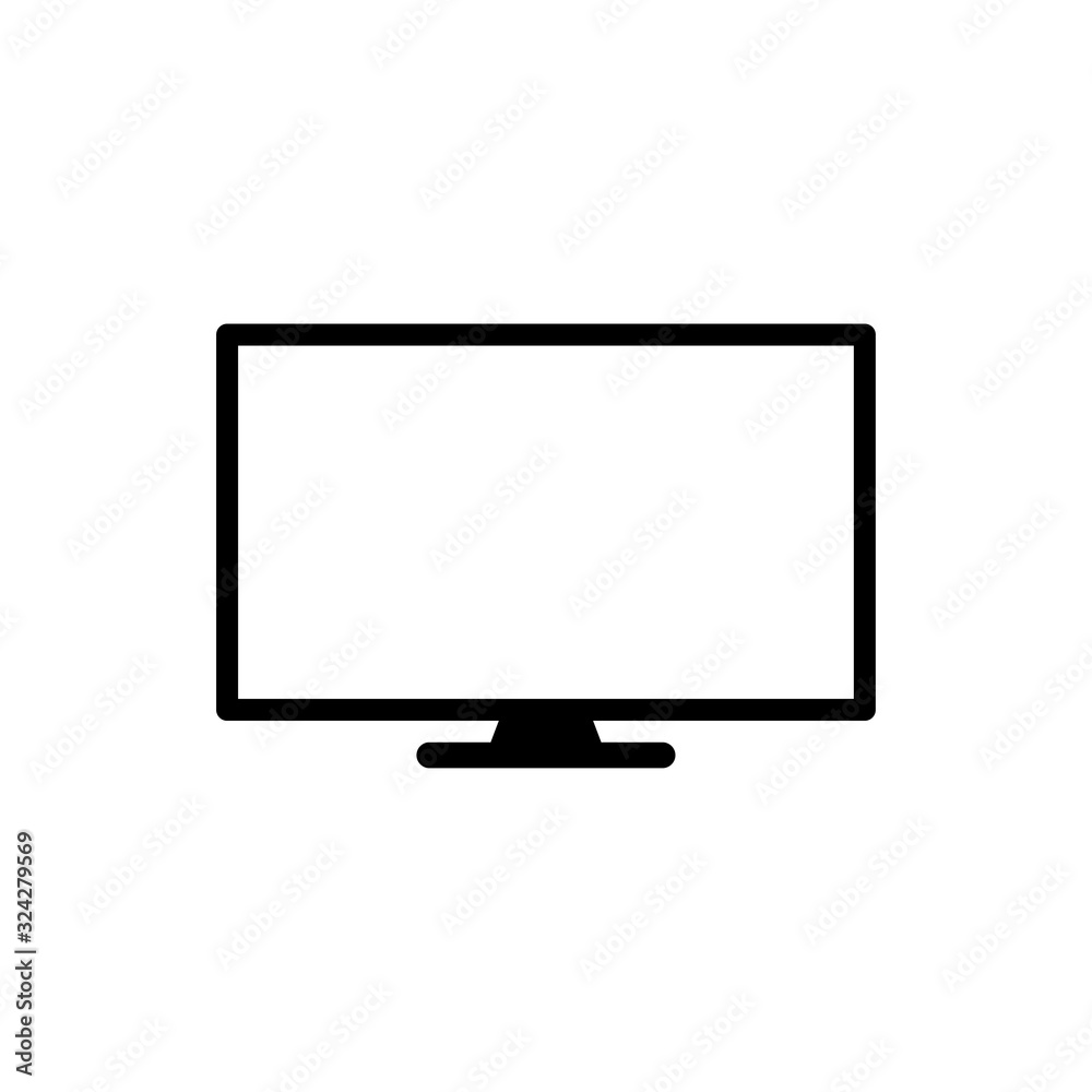 Monitor icon trendy