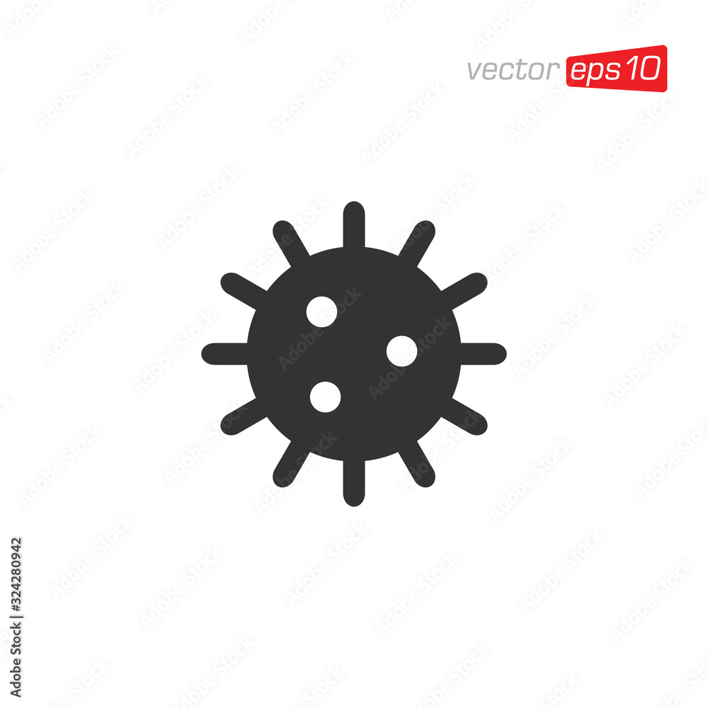 Virus and Bacteria Icon Logo Design Vector Virus and Bacteria Icon Logo Design Vector