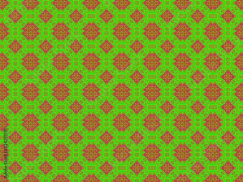 lime green  and orange seamless  pattern 