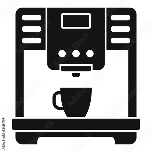 Americano coffee machine icon. Simple illustration of americano coffee machine vector icon for web design isolated on white background