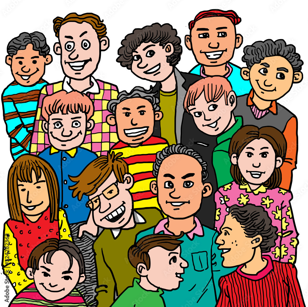 Cartoon the group of crowd people Stock Vector | Adobe Stock Cartoon the group of crowd people Stock Vector | Adobe Stock
