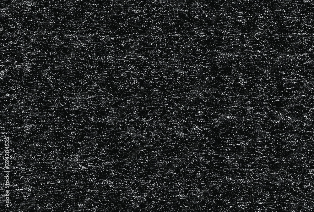 Fototapeta premium Distressed overlay texture of weaving fabric, cloth knitted. Vector illustration. Grunge black and white abstract monochrome background.