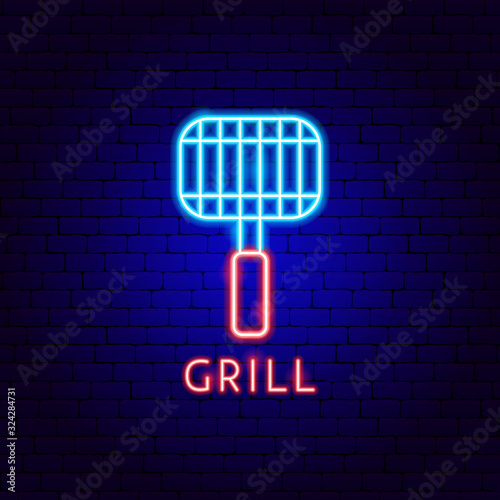 Grill Neon Label