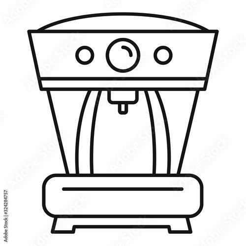 Aeropress coffee machine icon. Outline aeropress coffee machine vector icon for web design isolated on white background